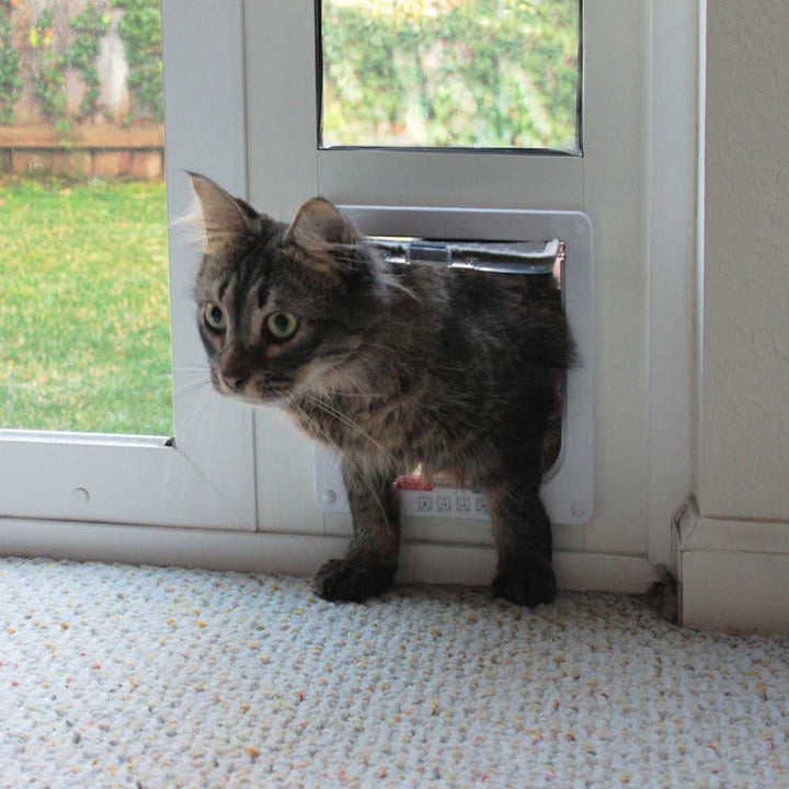 Whiskers & Windows Vinyl Cat Door For Sliding Glass Door