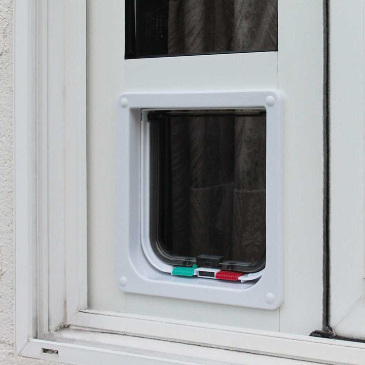 Custom Whiskers & Windows Cat Door For Sliding Glass Door